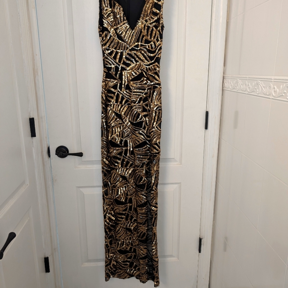Women's gold dress